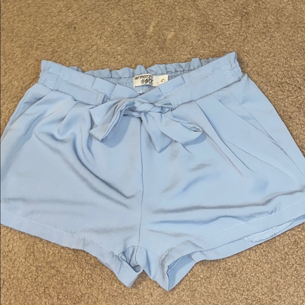 Blue dress shorts